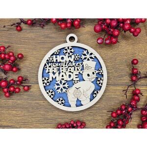 How SNOWFLAKES are Made Funny Christmas Ornaments Naughty Nice Gift